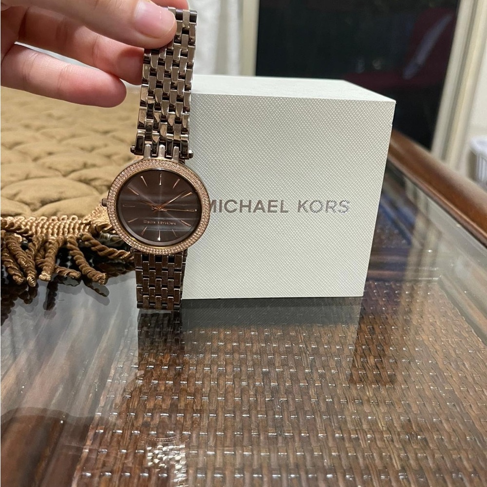 Michael Kors Women's Metallic Rose Watch